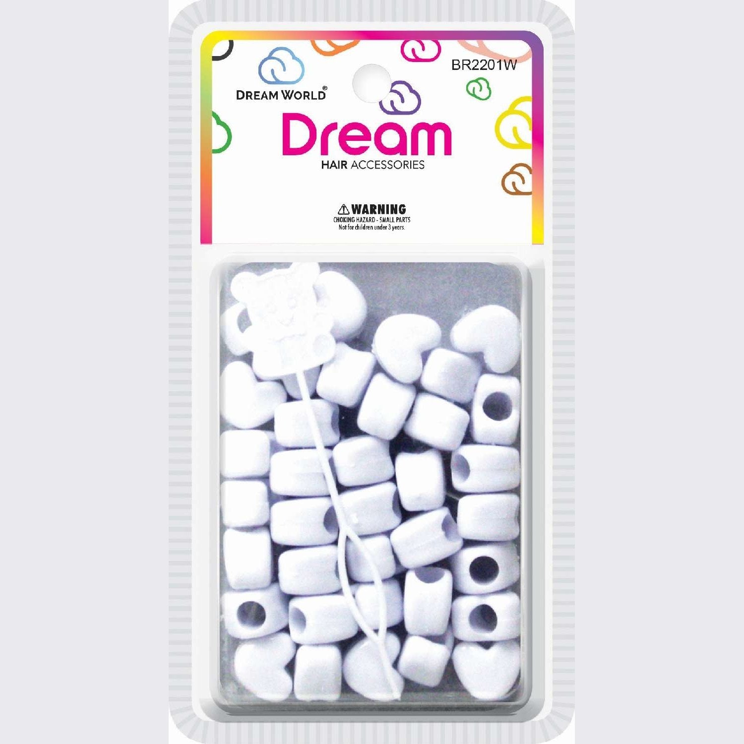 Chloe Bead Heart Big White Chloe Bead Heart Big White